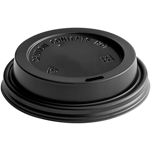 Black Hot Paper Cup Lid